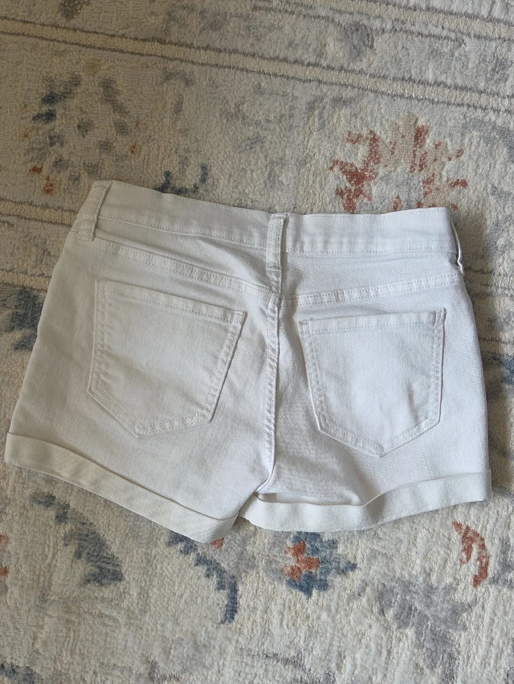 White Denim Shorts